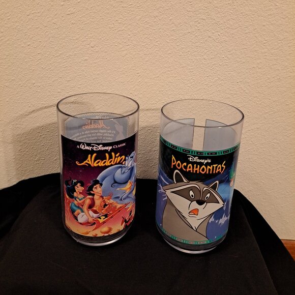 Vintage 1994 Disney Burger King Collector Glasses Set Of 2,Pocahontas&Alladin - Picture 6 of 10
